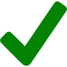 green checkmark